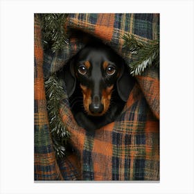 Dachshund Dog.Generated AI. Wall Art Print Leinwandbild