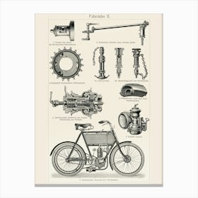 Vintage Bicycles Canvas Print