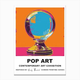 Poster Crystal Ball Pop Art 1 Canvas Print
