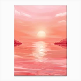 Pink Sunset Canvas Print