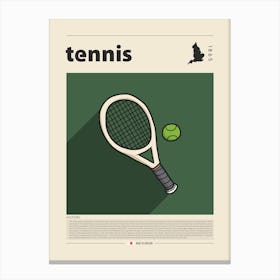 Tennis Canvas Print