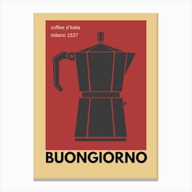 Coffee Italiano Canvas Print