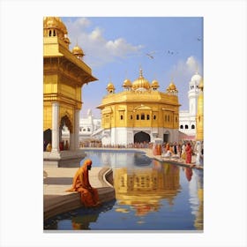 Golden Temple art print 1 Canvas Print