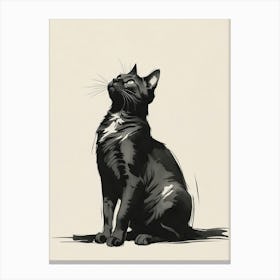 Black Cat 4 Canvas Print