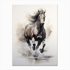A Horse Painting In The Style Of Glazing 3 Canvas Print