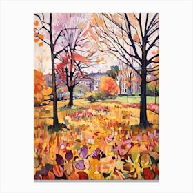 Autumn Gardens Painting Kew Gardens London 6 Canvas Print