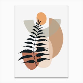 Abstract Fern Leaf Canvas Print