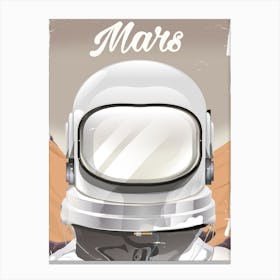 Mars Exploration travel space art. Canvas Print