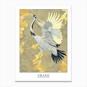 Crane Precisionist Illustration 4 Poster Canvas Print