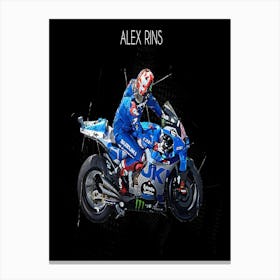 Alex Rins Riders Street Art Canvas Print