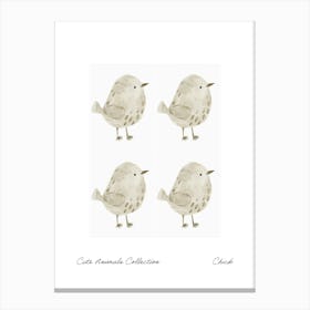 Cute Animals Collection Chick 1 Canvas Print