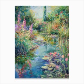  Floral Garden Fairy Pond 8 Canvas Print