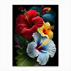 Hawaiian Flowers Canvas Print