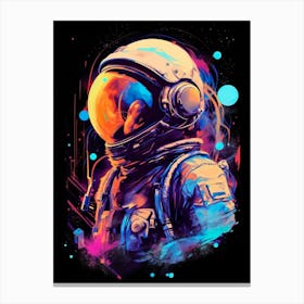 Astronaut In Space 5 Canvas Print