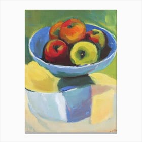 Apple Bowl Of fruit Canvas Print