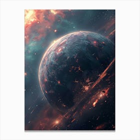 Planet In Space 1 Canvas Print