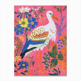 Spring Birds Stork 1 Canvas Print