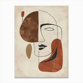 Abstract Portrait Of A Woman 83 Canvas Print