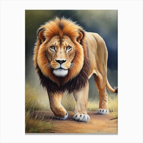 Lion Painting 1 Canvas Print