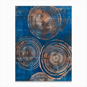 Copper Circles Canvas Print