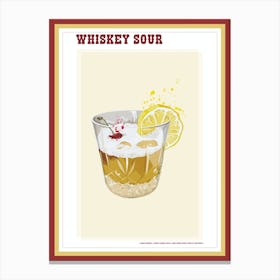 Whiskysoursplatter Canvas Print