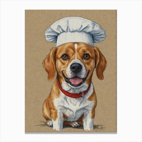 Chef Dog 1 Canvas Print