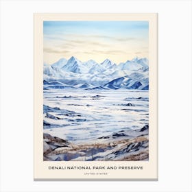 Denali National Park And Preserve United States Of America 5 Poster Canvas Print