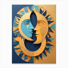 Sun And Moon Canvas Print