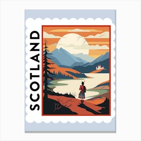 Scotland 2 Travel Stamp Poster Canvas Print