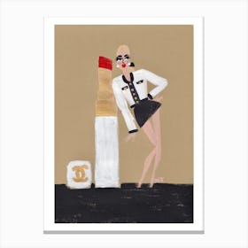 Red Lipstick Canvas Print