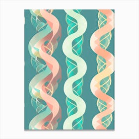 Watercolour Dna 9 Canvas Print