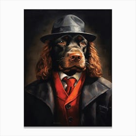 Gangster Dog Cocker Spaniel 3 Canvas Print