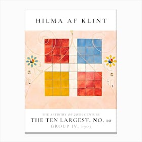 Hilma Af Klint Ten Largest No 10 Group Canvas Print