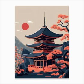 Japanese Pagoda 2 Canvas Print