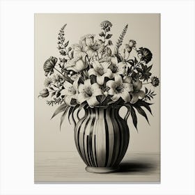 Flowers In A Vase 4 Canvas Print