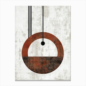 Swivel Chair, Minimalist, Bauhaus Canvas Print