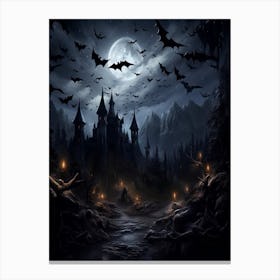 Bat Cave Realistic 6 Canvas Print