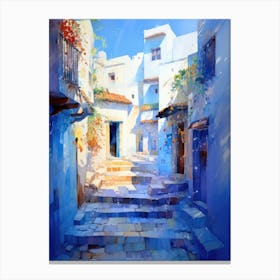 Blue Street Canvas Print