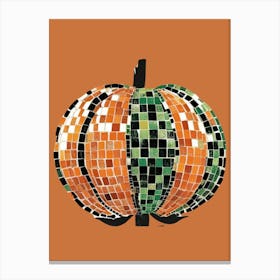 Mosaic Pumpkin Canvas Print