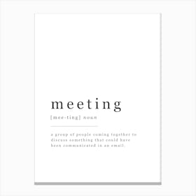 Meeting - Office Definition Canvas Print