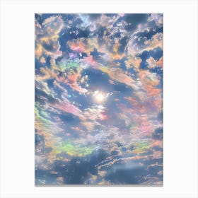 Rainbow Clouds Canvas Print