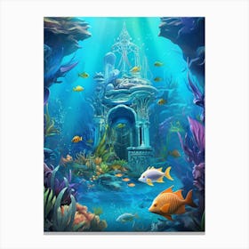 Underwater Scene Canvas Print