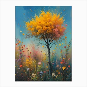 Yellow Tree Canvas Print