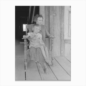 Untitled Photo, Possibly Related To Mother And Child, Squatters Near Caruthersville, Missouri By Russell Lee Canvas Print