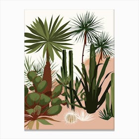 Cactus In The Desert 11 Canvas Print