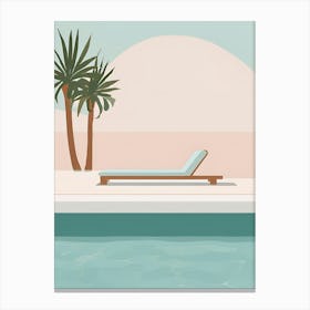 Beach Lounger 1 Canvas Print