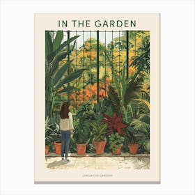 In The Garden Poster Longwood Gardens Usa 1 Canvas Print