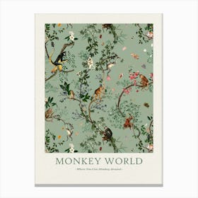 Monkey World Canvas Print