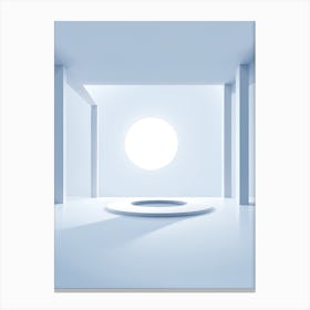 White Room With Light Canvas Print