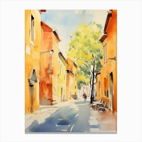 Ferrara, Italy Watercolour Streets 2 Canvas Print